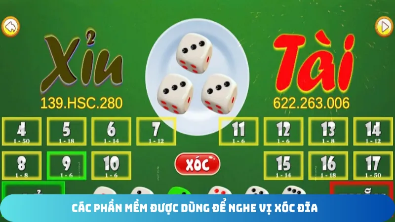 cac phan mem duoc dung de nghe vi xoc dia